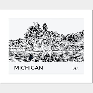 Michigan USA Posters and Art